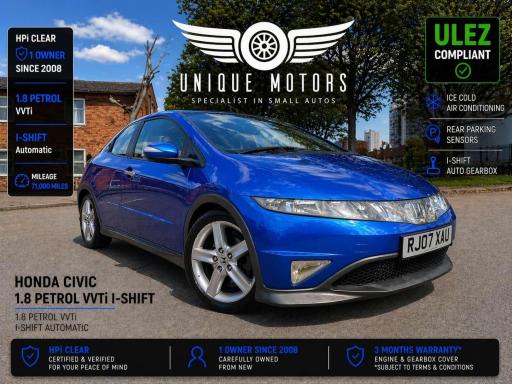 2007 CIVIC 1.8 I VTEC TYPE S GT I SHIFT 3DR PRICE 2,999 YEAR... photo